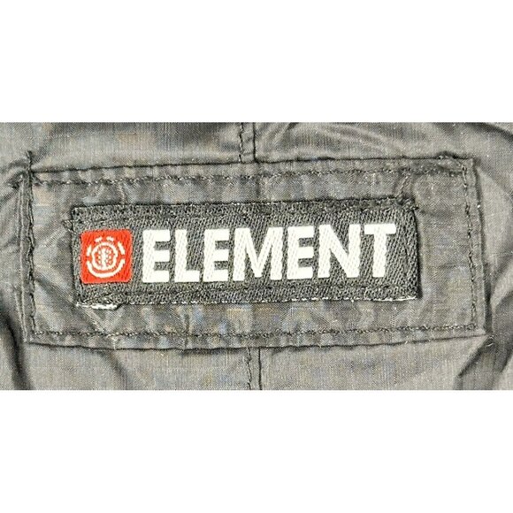 Element Mens Jacket Windbreaker Full Zip Mesh Lined Hooded Zip Pockets Black L - Picture 10 of 14